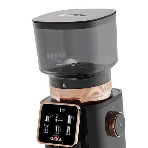 Arzum Okka Master Grind OK0044 Coffee Grinder - 60 Grinding Levels - 200 W High-Performance Motor- Vacuum Lid Storage - Black / Copper (8693184918999) - image 9