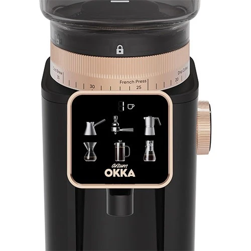 Arzum Okka Master Grind OK0044 Coffee Grinder - 60 Grinding Levels - 200 W High-Performance Motor- Vacuum Lid Storage - Black / Copper (8693184918999) - image 10