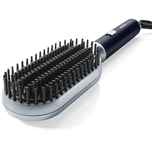 أرزوم ريفولوشن AR5158 فرشاة تسريح الشعر- محرك فعال بقوة 50 واط - شعيرات سيراميك بطلاء الأرغان والتورمالين - حماية حرارية متطورة - فضي / أسود (8693184916018) - image 3