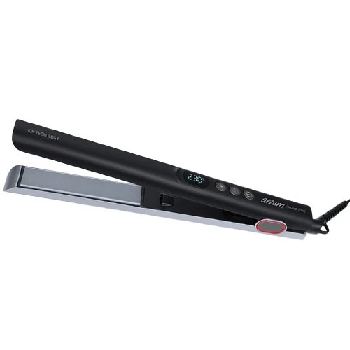 Arzum AR5125 Nuvo Ion Hair Straightener - Ion Technology - Ceramic Coated Plates - Automatic Shut-Off - 5 Stage Adjustable Heat Settings - Black / SIlver (8693184918739) - image 2