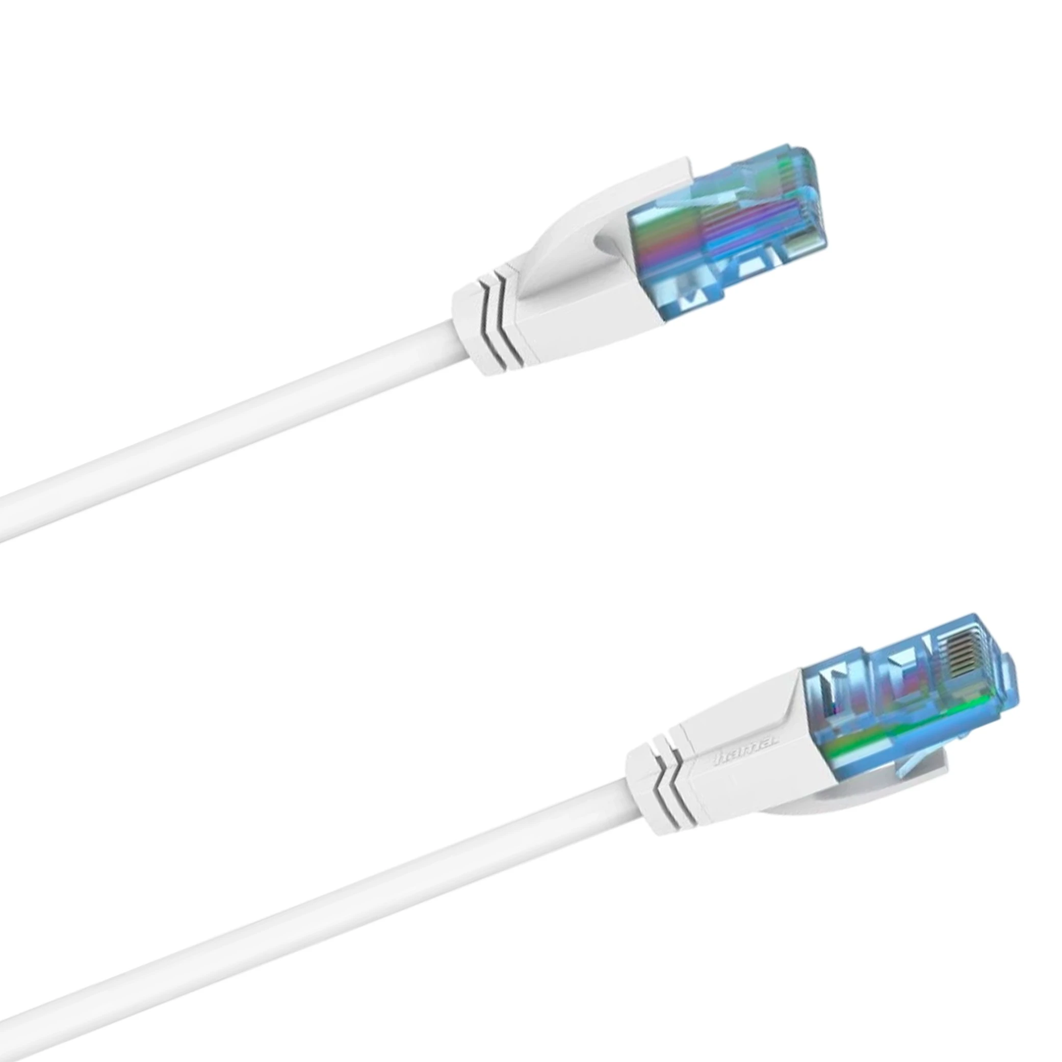 کێبڵی تۆڕی هاما مۆدێلی 200675 جۆری CAT 6a خێرایی 10 Gbit/s، بێ قەڵغان U/UTP درێژی 3 مەتر - سپی (4047443444318) - image 2