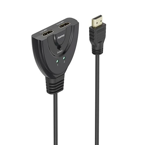 سویچی تۆگل 2x1 هاما 4K HDMI 2x1 مۆدێل 205323 - 2x HDMI سوکێت - 1x HDMI پڵاگ -  ڕوونی 4K Ultra-HD - ڕێژەی نوێبوونەوەی 60 هێرتز - ڕەش (4047443533388) - image 3