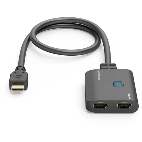 ئامێری سپلیتەری هاما 4K HDMI مۆدێلی 205284 - دابەشکردنی سیگناڵی - یەک دەرگای چوونە ژوورەوە / دوو دەرچوون - ڕێکخستنی خودکاری ڕوونی - دامەزراندنی پلاگ و پلەی - ڕەش (4047443527202) - image 3 ئامێری سپلیتەری هاما 4K HDMI مۆدێلی 205284 - دابەشکردنی سیگناڵی - یەک دەرگای چوونە ژوورەوە / دوو دەرچوون - ڕێکخستنی خودکاری ڕوونی - دامەزراندنی پلاگ و پلەی - ڕەش (4047443527202) - image 3