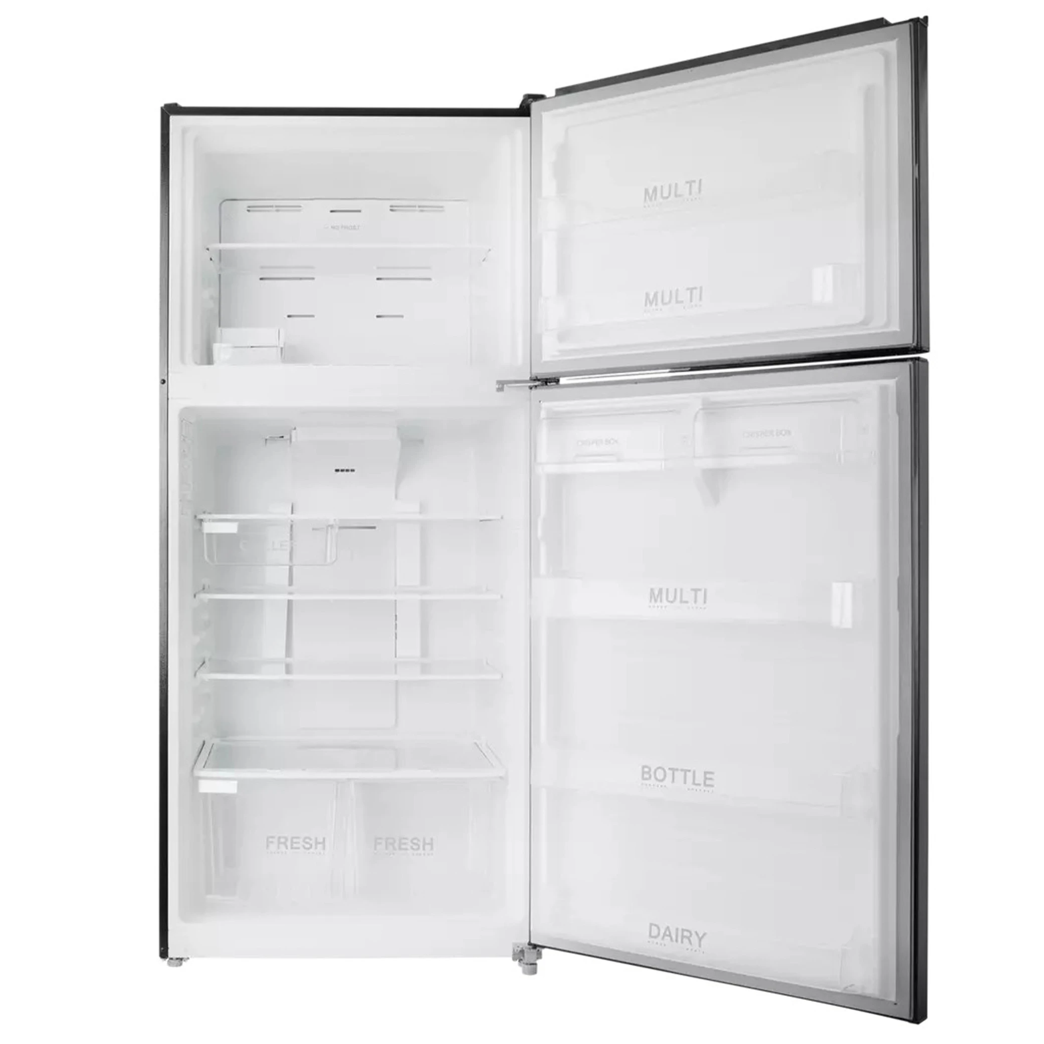 Hisense Top Mount Refrigerator RT3N635NBG  - 23ft - Inverter - Automatic Defrost Freezer Fan - Glossy Black (RT3N635NBG) - image 3