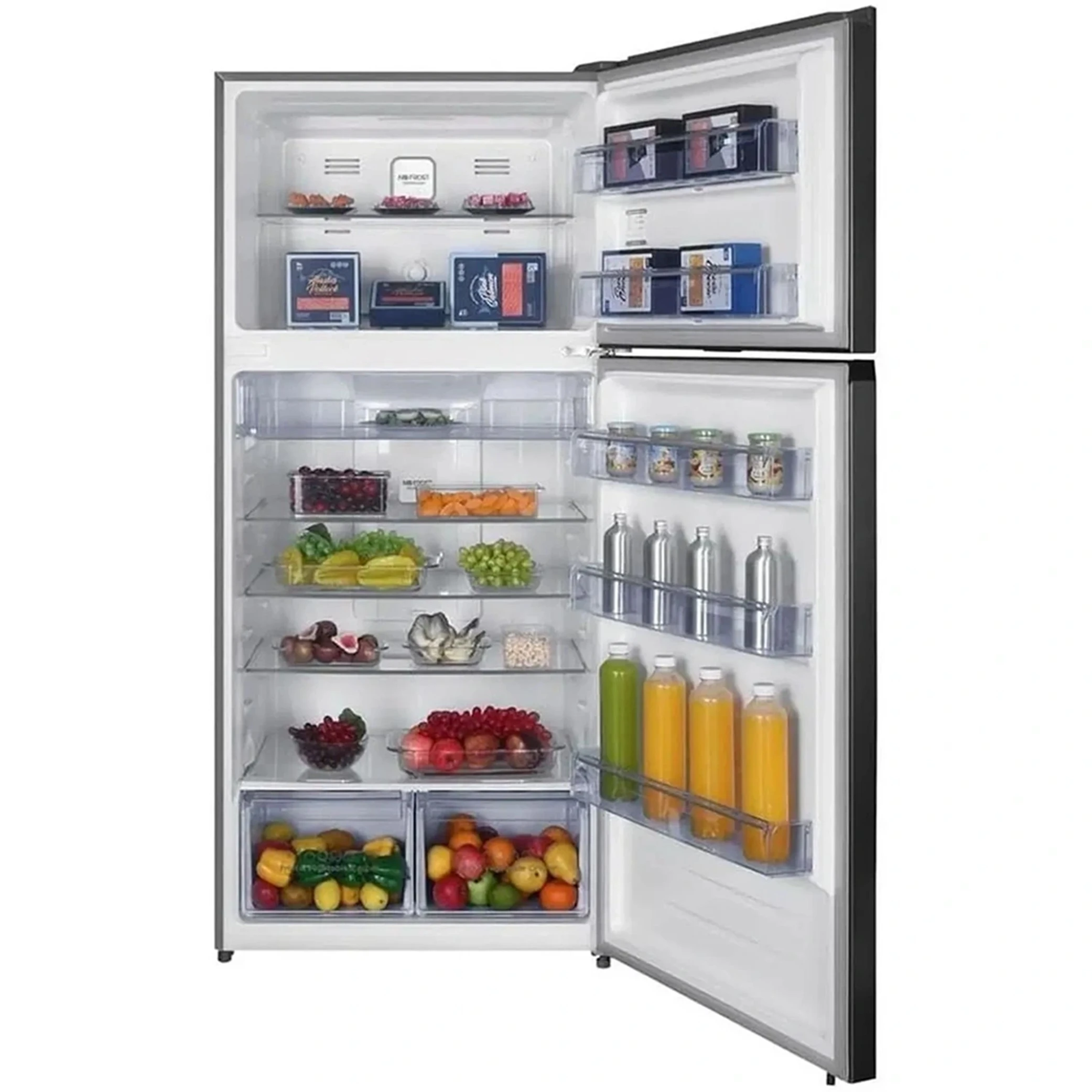 Hisense Top Mount Refrigerator RT3N635NBG  - 23ft - Inverter - Automatic Defrost Freezer Fan - Glossy Black (RT3N635NBG) - image 2