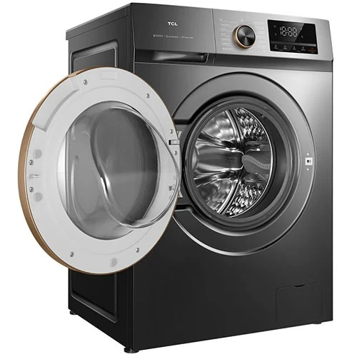 TCL Front Load Washer and Dryer C2108FLG - 8 Kg and 1,200 RPM Spin Speed - Honeycomb Crystal Drum - Direct Drive Inverter Motor - Steam and Air Wash Technology - Grey (C2108FLG) - image 5