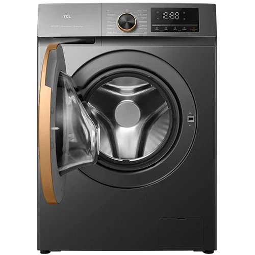 TCL Front Load Washer and Dryer C2108FLG - 8 Kg and 1,200 RPM Spin Speed - Honeycomb Crystal Drum - Direct Drive Inverter Motor - Steam and Air Wash Technology - Grey (C2108FLG) - image 4