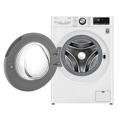غسالة إل جي ذات التعبئة الأمامية WR9011BWG - سعة 11 كيلوغرام  - سرعة دوران 1400 دورة في الدقيقة - تقنية AI DD وتقنية ستيم+ - دورة منخفضة الأمبير - أبيض (6222048405966) - image 7