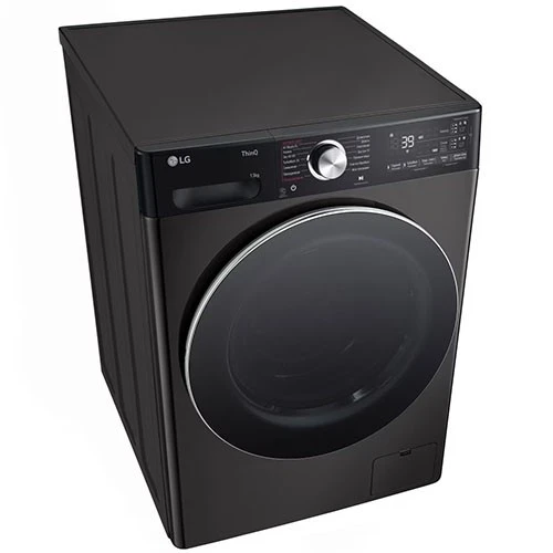 LG Washer-Dryer Combo WDR1307PBP - 13/7 Kg - Smart Diagnosis - Low Ampere Cycle - AI DD Intelligent Fabric Care - Platinum Black (8806084903389) - image 2