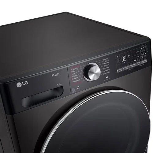 LG Washer-Dryer Combo WDR1307PBP - 13/7 Kg - Smart Diagnosis - Low Ampere Cycle - AI DD Intelligent Fabric Care - Platinum Black (8806084903389) - image 7