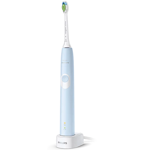 Philips Sonic Electric Toothbrush HX6803/26 Sonicare ProtectiveClean 4300  - Built-in Pressure Sensor - Advanced Sonic Technology - BrushSync Technology - 14 Day Battery Life - Light Blue (8710103940593) - image 1