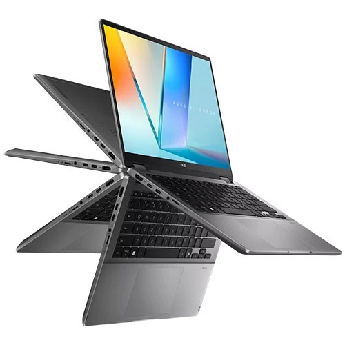 لابتوب أسوس فيفو بوك 14 فليب TP3407SA-QL039W - معالج إنتل كور ألترا 7 256V - رام 16 غيغابايت - هارد SSD بسعة 512 غيغابايت - معالج رسومات مشترك - شاشة لمس OLED WUXGA مقاس 14 إنج - نظام التشغيل ويندوز 11 هوم - رمادي مطفي (197105845343) - image 4 لابتوب أسوس فيفو بوك 14 فليب TP3407SA-QL039W - معالج إنتل كور ألترا 7 256V - رام 16 غيغابايت - هارد SSD بسعة 512 غيغابايت - معالج رسومات مشترك - شاشة لمس OLED WUXGA مقاس 14 إنج - نظام التشغيل ويندوز 11 هوم - رمادي مطفي (197105845343) - image 4