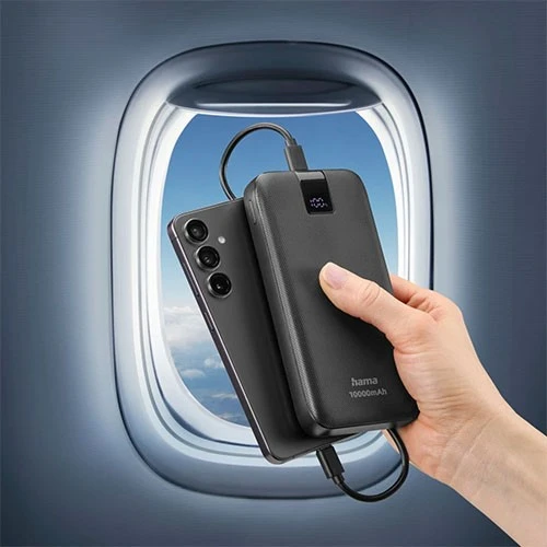 پاوەربانکی هاما PD - بە 3 دەرچە (2x USB-C، 1x USB-A) - تەکنەلۆژیای بارگاویکردنەوەی خێرا - گونجانی گشتگیر - پیشاندەری LED بۆ ڕێژەی پاتری - ڕەساسیی تۆخ (4047443514806) - image 8 پاوەربانکی هاما PD - بە 3 دەرچە (2x USB-C، 1x USB-A) - تەکنەلۆژیای بارگاویکردنەوەی خێرا - گونجانی گشتگیر - پیشاندەری LED بۆ ڕێژەی پاتری - ڕەساسیی تۆخ (4047443514806) - image 8