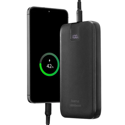 پاوەربانکی هاما PD - بە 3 دەرچە (2x USB-C، 1x USB-A) - تەکنەلۆژیای بارگاویکردنەوەی خێرا - گونجانی گشتگیر - پیشاندەری LED بۆ ڕێژەی پاتری - ڕەساسیی تۆخ (4047443514806) - image 7 پاوەربانکی هاما PD - بە 3 دەرچە (2x USB-C، 1x USB-A) - تەکنەلۆژیای بارگاویکردنەوەی خێرا - گونجانی گشتگیر - پیشاندەری LED بۆ ڕێژەی پاتری - ڕەساسیی تۆخ (4047443514806) - image 7