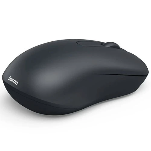 ماوس لاسلكي هاما WM-100 موديل 173073 - دقة 1200 DPI - تردد لاسلكي 2.4 غيغاهرتز ومستقبل USB-A - أزرار هادئة للغاية - تصميم مناسب للاستخدام بكلتا اليدين - أسود (4047443537249) - image 4