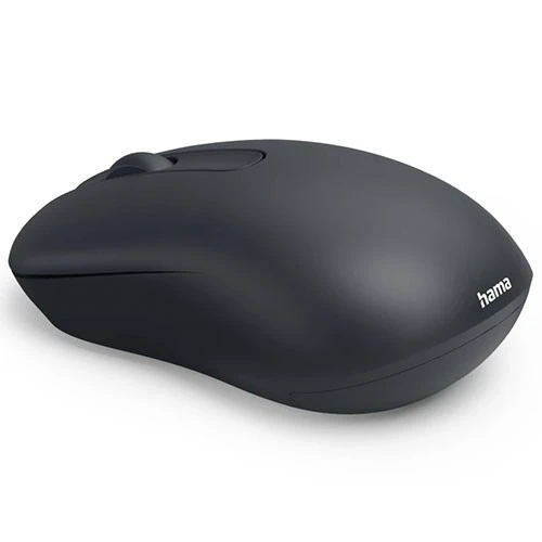 ماوس لاسلكي هاما WM-100 موديل 173073 - دقة 1200 DPI - تردد لاسلكي 2.4 غيغاهرتز ومستقبل USB-A - أزرار هادئة للغاية - تصميم مناسب للاستخدام بكلتا اليدين - أسود (4047443537249) - image 3