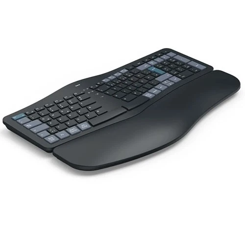 كيبورد هاما WK-900 إرغو متعددة الأجهزة 182642 - تخطيط QWERTY أمريكي - تصميم مقسّم مريح - وسادة مدمجة لاسناد المعصم - أسود (4047443532312) - image 3 كيبورد هاما WK-900 إرغو متعددة الأجهزة 182642 - تخطيط QWERTY أمريكي - تصميم مقسّم مريح - وسادة مدمجة لاسناد المعصم - أسود (4047443532312) - image 3