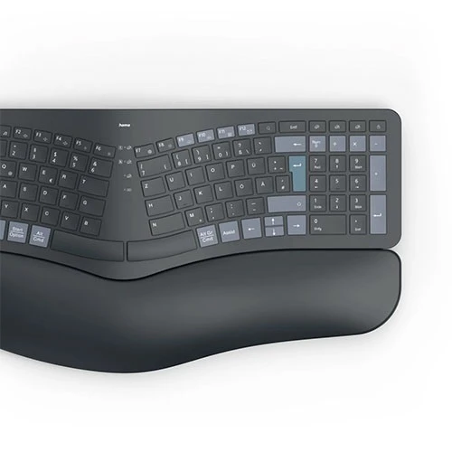 كيبورد هاما WK-900 إرغو متعددة الأجهزة 182642 - تخطيط QWERTY أمريكي - تصميم مقسّم مريح - وسادة مدمجة لاسناد المعصم - أسود (4047443532312) - image 5 كيبورد هاما WK-900 إرغو متعددة الأجهزة 182642 - تخطيط QWERTY أمريكي - تصميم مقسّم مريح - وسادة مدمجة لاسناد المعصم - أسود (4047443532312) - image 5
