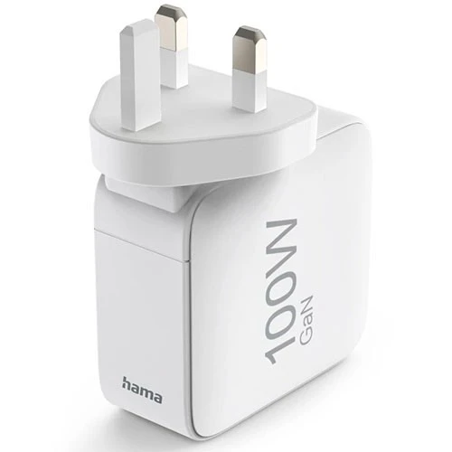 شاحن هاما السريع USB-C موديل 201949 - يدعم تقنية الشحن السريع PD / كوالكوم - متعدد الاستخدامات بثلاثة منافذ - 100 واط - خاصية التعرف على الأجهزة الذكية - نظام أمان مدمج - يدعم الفولتية المتعددة - أبيض (4047443553881) - image 2