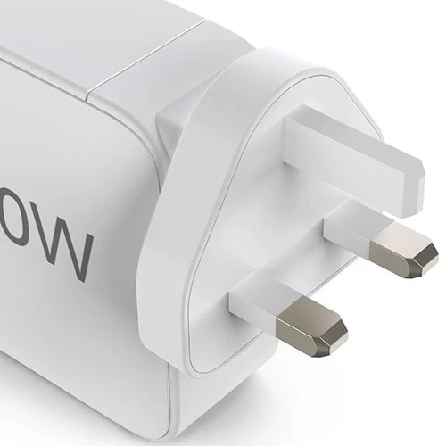 شاحن هاما السريع USB-C موديل 201949 - يدعم تقنية الشحن السريع PD / كوالكوم - متعدد الاستخدامات بثلاثة منافذ - 100 واط - خاصية التعرف على الأجهزة الذكية - نظام أمان مدمج - يدعم الفولتية المتعددة - أبيض (4047443553881) - image 6