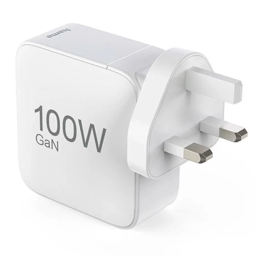 شاحن هاما السريع USB-C موديل 201949 - يدعم تقنية الشحن السريع PD / كوالكوم - متعدد الاستخدامات بثلاثة منافذ - 100 واط - خاصية التعرف على الأجهزة الذكية - نظام أمان مدمج - يدعم الفولتية المتعددة - أبيض (4047443553881) - image 4
