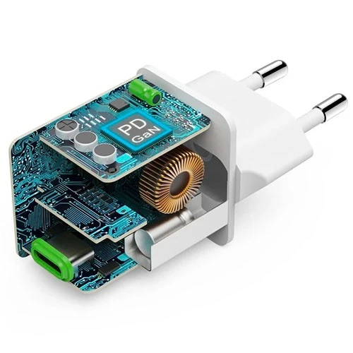 شاحنة هاما فائقة السرعة صغيرة الحجم USB-C موديل 201983 - تقنية GaN - قدرة 45 واط - خاصية الكشف عن الأجهزة الذكية - نظام أمان مدمج - أبيض (4047443522528) - image 7
