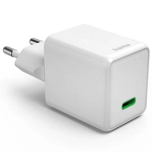 شاحنة هاما فائقة السرعة صغيرة الحجم USB-C موديل 201983 - تقنية GaN - قدرة 45 واط - خاصية الكشف عن الأجهزة الذكية - نظام أمان مدمج - أبيض (4047443522528) - image 2