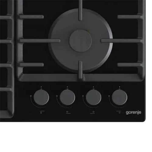 طباخ غاز مدمج من جورنجي GTW642SYB - مقاس 60 سم - تصميم بيغ سيرفس - شعلة ووك قوية - شبكات برو غريد من الحديد الزهر - سطح زجاجي مقوى - إشعال بيد واحدة - أسود (GTW642SYB) - image 7