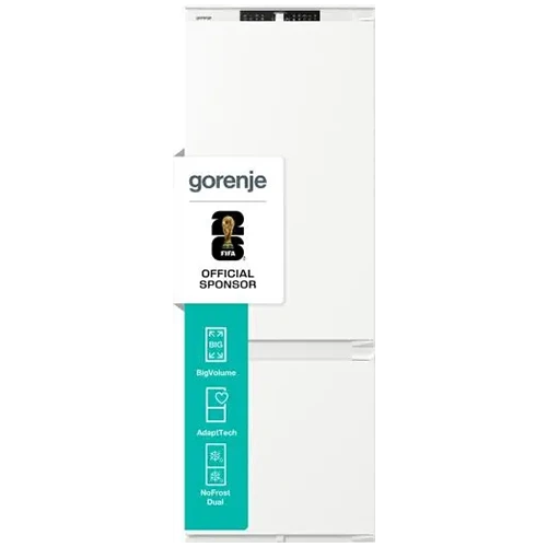 Gorenje Built In Fridge-Freezer NRKI619D61WFE - 13 ft. BigVolume Capacity - NoFrost Dual Cooling System - AdaptTech Intelligent System - ConvertActive Flexible Compartment - ConnectLife Wi-Fi Control - White (NRKI619D61WFE) - image 1