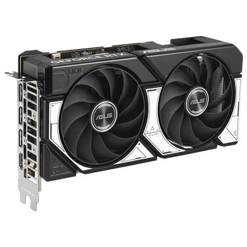 بطاقة رسومات  أسوس دول جيفورس RTX 5060 إصدار OC موديل PN-90YV0N12-MONA00 - منفذ PCIe 5.0 - ذاكرة 8 غيغابايت GDDR7 - محامل مروحة مزدوجة الكرات - BIOS مزدوج - أسود / فضي (199291057890) - image 3