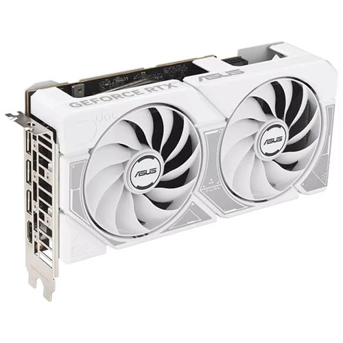 كارت شاشة أسوس دول جيفورس RTX 5060 إصدار اللون الابيض PN-90YV0N15-MONA00 - منفذ PCIe 5.0 - ذاكرة 8 غيغابايت GDDR7 - تصميم مروحة Axial Tech - مزود بـ BIOS مزدوج - أبيض (199291196964) - image 3