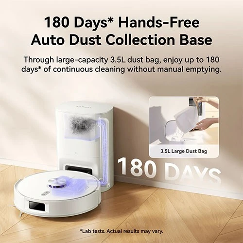 Narwal Freo S Robot Vacuum and Mop - 8,000 Pa - Performance Mopping System - Auto Dust Collection - Intelligent Obstacle Avoidance -  White (6972075737232) - image 5