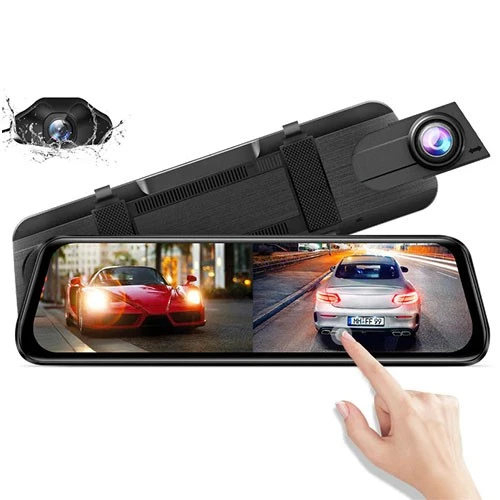 داش كام مرايا أزدوم AR09 - نظام تسجيل ثنائي القنوات - فيديو بدقة 4K - شاشة LCD تعمل باللمس مقاس 9.66 إنج - واي فاي - وضعية ركن السيارة - أسود (6973888260719) - image 2