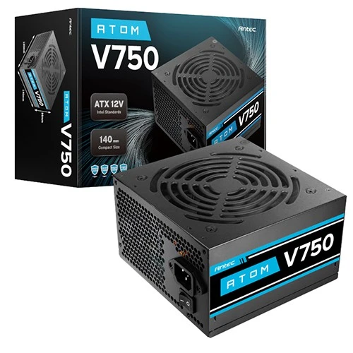 مزود طاقة أنتك أتوم V750 - تصميم غير معياري  - مروحة صامتة 120 مم - حماية سيركت شيلد - اتصال متعدد الأجهزة - أسود (761345204347) - image 4