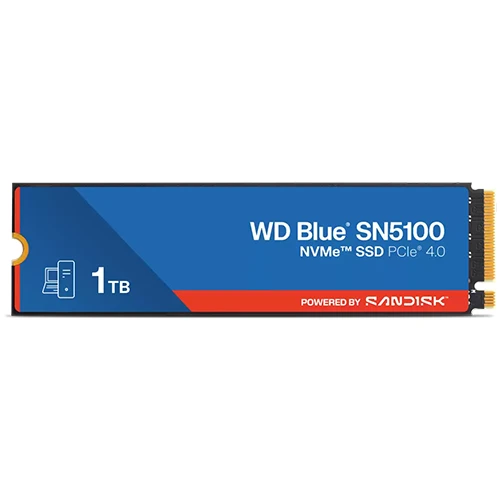 رام داخلي WD بلو SN5100 SSD بسعة 1 تيرابايت - تقنية NAND ثلاثية الأبعاد من الجيل التالي - PCIe 4.0 NVMe M.2 2280 - سرعة قراءة / كتابة 7100 / 6700 ميغابايت / ثانية - تسريع سانديسك nCache 4.0 - أزرق (718037906256) - image 3