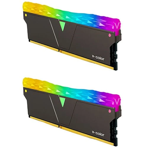 رام في-كولور بريزم برو DDR4 موديل TL8G36818D-E6PRKWK - سعة 16 غيغابايت ثنائي 8 غيغابايت لكل وحدة - سرعة عالية 3600 ميغاهرتز - زمن وصول CL18 - أسود (889715010746) - image 2 رام في-كولور بريزم برو DDR4 موديل TL8G36818D-E6PRKWK - سعة 16 غيغابايت ثنائي 8 غيغابايت لكل وحدة - سرعة عالية 3600 ميغاهرتز - زمن وصول CL18 - أسود (889715010746) - image 2