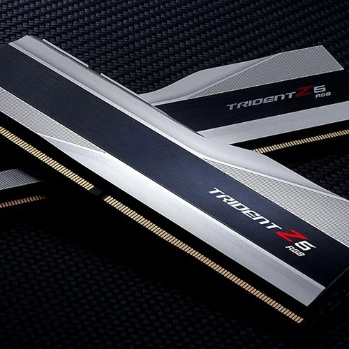 رام جي سكيل ترايدنت Z5 RGB سعة 32 غيغابايت من نوع DDR5 موديل F5-6400J3239G16GA2-TZ5RS - ذاكرة عالية الأداء بسرعة 6400 MT/s - زمن استجابة CL32 - متوافقة مع تقنية إنتل XMP - مشتت حراري من الألومنيوم عالي الجودة - فضي (848354041351) - image 5 رام جي سكيل ترايدنت Z5 RGB سعة 32 غيغابايت من نوع DDR5 موديل F5-6400J3239G16GA2-TZ5RS - ذاكرة عالية الأداء بسرعة 6400 MT/s - زمن استجابة CL32 - متوافقة مع تقنية إنتل XMP - مشتت حراري من الألومنيوم عالي الجودة - فضي (848354041351) - image 5