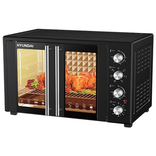 Hyundai 2 Door Electric Oven HBM-100L2 - 2800W Power and 100L Capacity - Internal Fan and Lighting - Heat-Resistant Glass Doors (VEN000001-HBM-100L2-White) - image 2 Hyundai 2 Door Electric Oven HBM-100L2 - 2800W Power and 100L Capacity - Internal Fan and Lighting - Heat-Resistant Glass Doors (VEN000001-HBM-100L2-White) - image 2