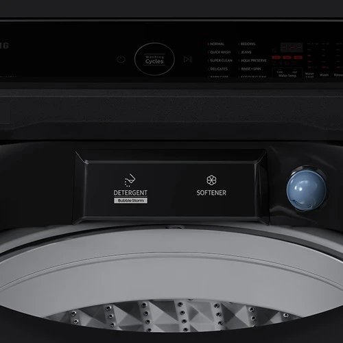 Samsung Top Loading Washing Machine WA19CG6745BV - 19KG - Spin Speed 700 rpm - Digital Inverter Technology - Ecobubble and BubbleStorm - Dual Storm Pulsator - Super Speed Cycle - Black (88060943726) - image 5 Samsung Top Loading Washing Machine WA19CG6745BV - 19KG - Spin Speed 700 rpm - Digital Inverter Technology - Ecobubble and BubbleStorm - Dual Storm Pulsator - Super Speed Cycle - Black (88060943726) - image 5
