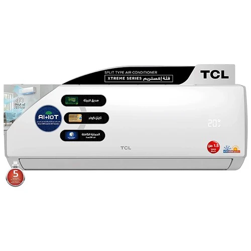 TCL Xtreme Wall Mounted Air Conditioner - T3 Tropical Compressor - Smart App and Voice Control - Plasma Generator - 4 Way Airflow - Titan Gold Fin Technology + Free Installation (TAC-18CHSA/XEN) - image 1