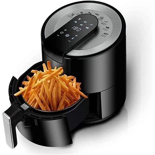 Keshuai Digital Air Fryer - Large 5.5 Liters Capacity - Digital Touch Screen - Smart Thermal Control - Powerful Heating 1500 W - Black (VEN000004-220v50hz) - image 2