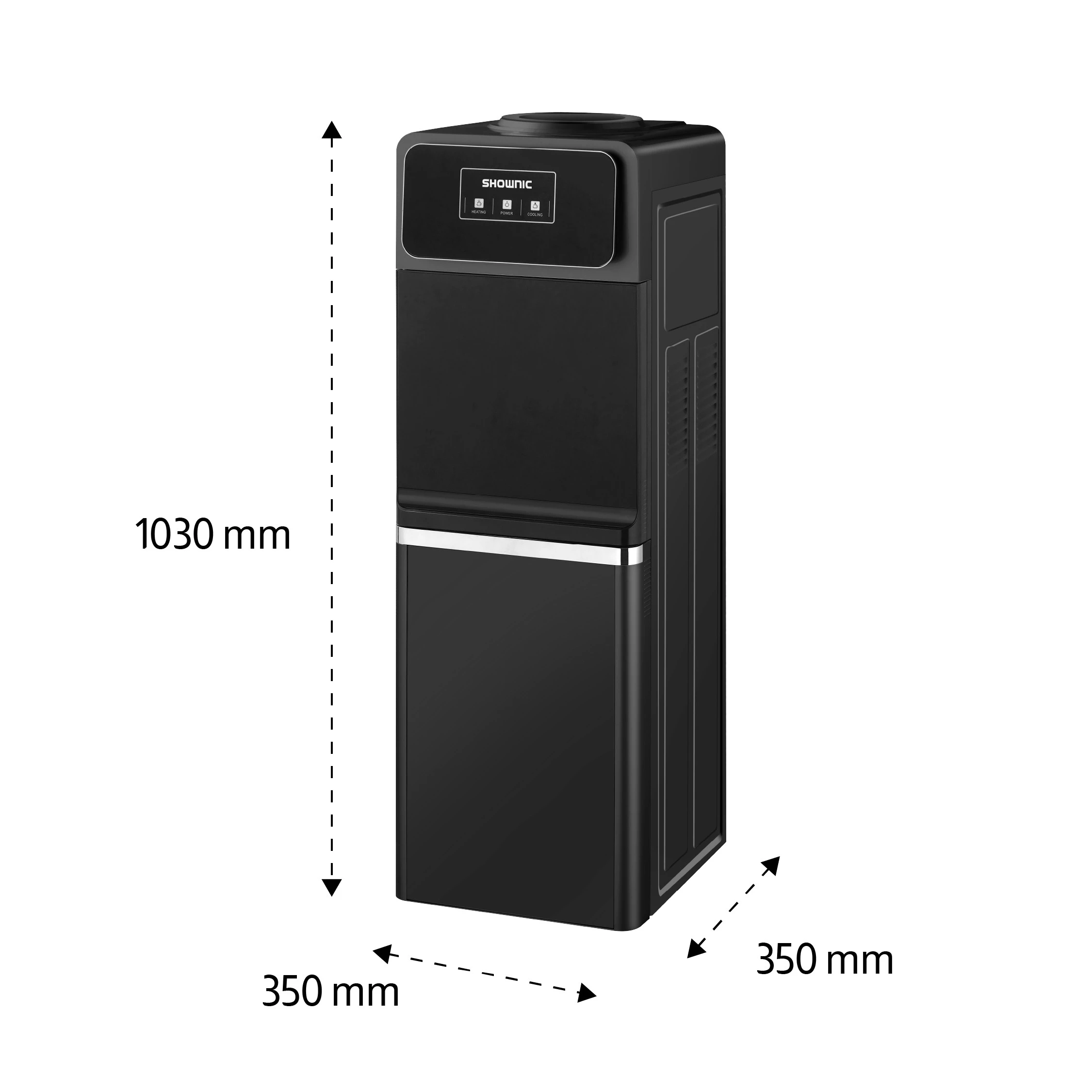 براد ماء شونك الفاخر WD-R3GDB - ثلاجة سفلية مدمجة - 3 منافذ مياه - كومبريسر دانفو عالي الكفاءة - خزانات من الستانليس ستيل - مؤشرات ضوئية LED - قفل أمان للأطفال (VEN000005-WD-R3GDB) - image 7