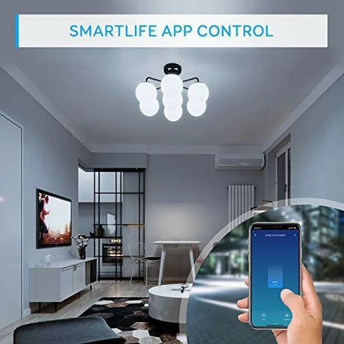 Maxcio Smart Switch RMT002 - Stable Connectivity - One-Touch Operation - Voice and Remote Control - White (VEN000004-RMT002) - image 5