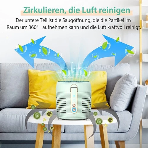 جهاز تنقية الهواء والمروحة من فافسيا - نظام ترشيح متطور - جهاز تنقية ومروحة مدمج - تحكم باللمس - تعقيم بالأشعة فوق البنفسجية - أخضر (VEN000004-AP01) - image 6 جهاز تنقية الهواء والمروحة من فافسيا - نظام ترشيح متطور - جهاز تنقية ومروحة مدمج - تحكم باللمس - تعقيم بالأشعة فوق البنفسجية - أخضر (VEN000004-AP01) - image 6