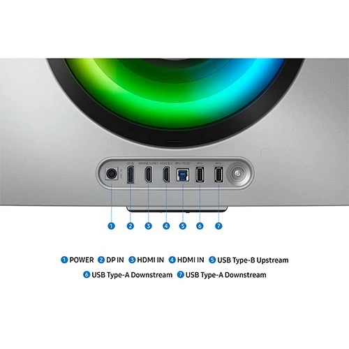 مۆنیتەری یاری سامسۆنگ ئۆدیسێی G8 G85SD OLED LS34DG852SMXUE ئینج 34 -WQHD ئەڵترا  - 175 هێرتز و 0.03 میللی چرکە GTG - شاشەی چەمێنراو800R - سلڤەر (8806095769981) - image 11