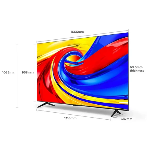 تلفزيون تي سي إل T6D بريميوم QLED - شاشة QLED وHVA - معدل تحديث 60 هرتز ودقة 4K UHD - يدعم تقنيتي دولبي فيجن ودولبي أتموس - يعمل بنظام غوغل TV - وضع كيم ماستر - أسود (6937574857225) - image 8