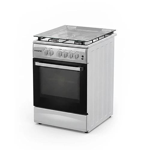 Shownic Gas Cooker KCL-664GLX7 - Size 60 cm - 4 Torbo Burners - Automatic Ignition - Mechanical Timer - Silver (VEN000005-KCL-664GLX72025) - image 3 Shownic Gas Cooker KCL-664GLX7 - Size 60 cm - 4 Torbo Burners - Automatic Ignition - Mechanical Timer - Silver (VEN000005-KCL-664GLX72025) - image 3