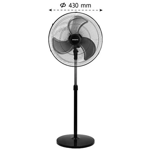 Shownic 18 Inch Stand Fan FE-S18CNW - 100% Copper Motor - Two Way Air Distribution - 3 Speed Mechanical Control - Black (VEN000005-FE-S18CNW) - image 4 Shownic 18 Inch Stand Fan FE-S18CNW - 100% Copper Motor - Two Way Air Distribution - 3 Speed Mechanical Control - Black (VEN000005-FE-S18CNW) - image 4
