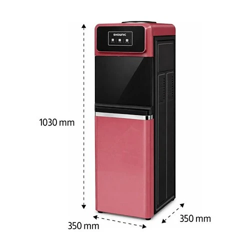 Shownic Water Dispenser with Refrigerator YT-R388BR - Three Water Outlets- Enhanced Safety Systems - Glass Pink (VEN000005-YT-R388BR) - image 3 Shownic Water Dispenser with Refrigerator YT-R388BR - Three Water Outlets- Enhanced Safety Systems - Glass Pink (VEN000005-YT-R388BR) - image 3