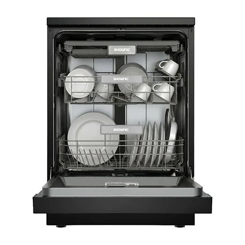 Shownic Dishwasher DWFS1460PY - 14 Place Setting Capacity - 9 Preset Wash Programs - Triple Water Sprayer System - Black (VEN000005-DW-FS1460PY) - image 2 Shownic Dishwasher DWFS1460PY - 14 Place Setting Capacity - 9 Preset Wash Programs - Triple Water Sprayer System - Black (VEN000005-DW-FS1460PY) - image 2